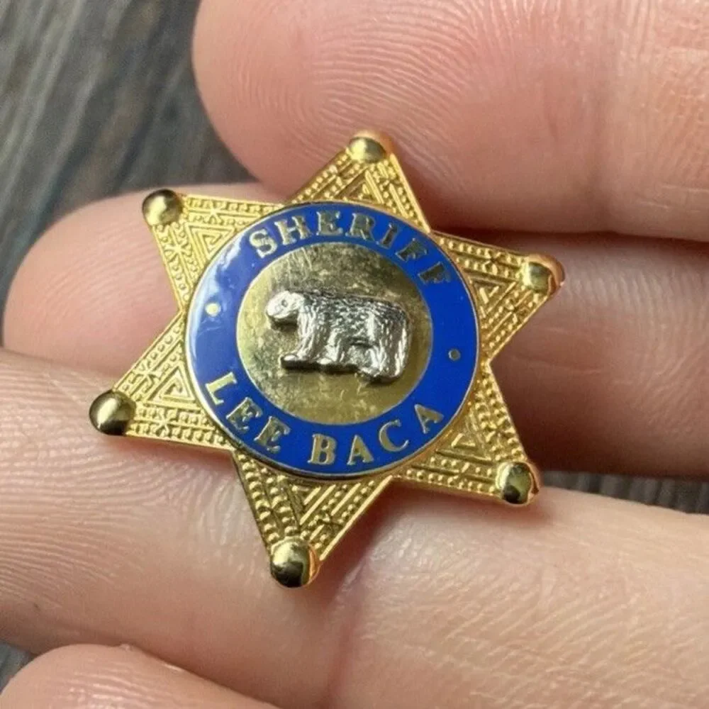 Vintage US California Former Sheriff Lee Baca Lapel Pin